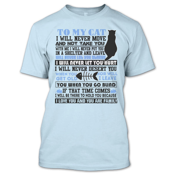To My Cat T Shirt, Coolest Cat Lover T Shirt