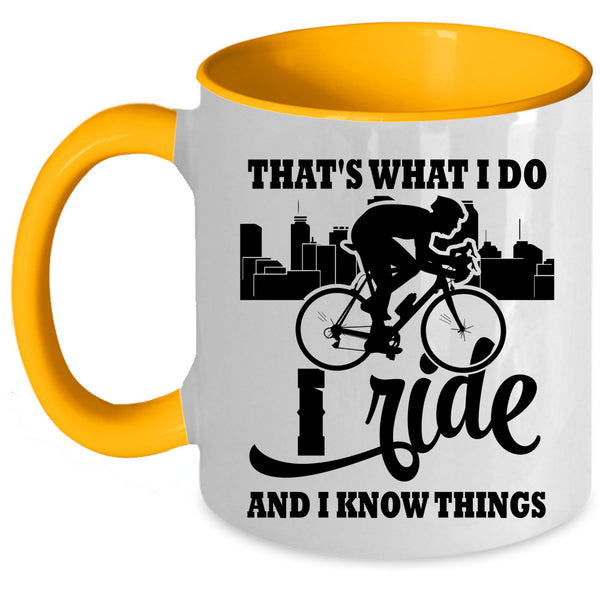 I Love Riding Coffee Mug, I Ride Accent Mug
