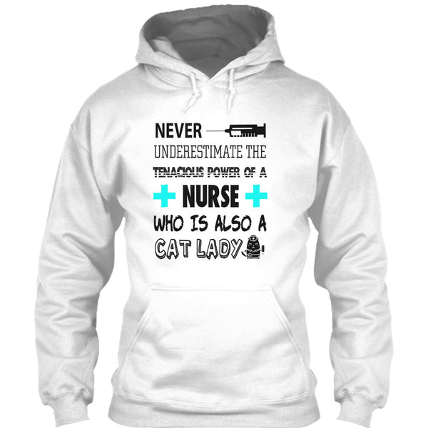 Never Underestimate T Shirt, Who Is Also A Cat Lady T Shirt