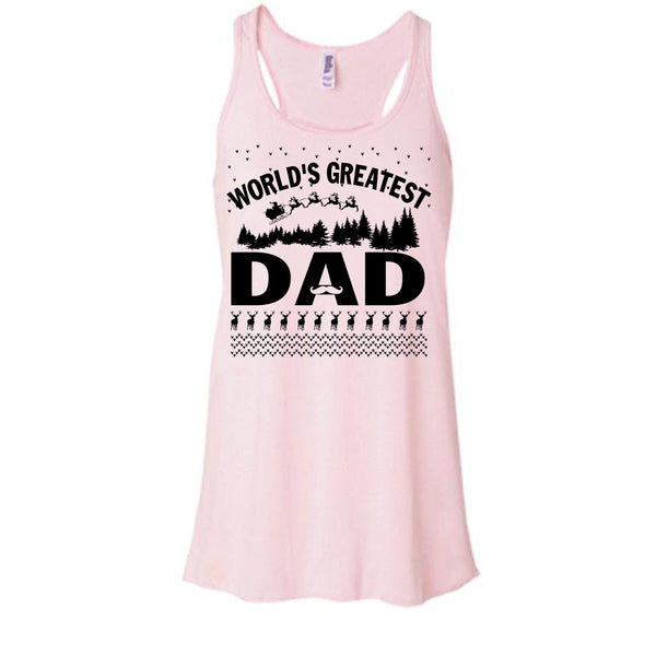 World's Greatest Dad T Shirt, Merry Christmas Gift Tank Top