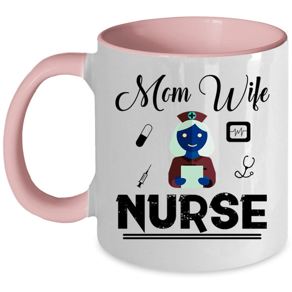 Cute Grandma Coffee Mug, The Best Mom Get Promoted To Grandma Accent Mug