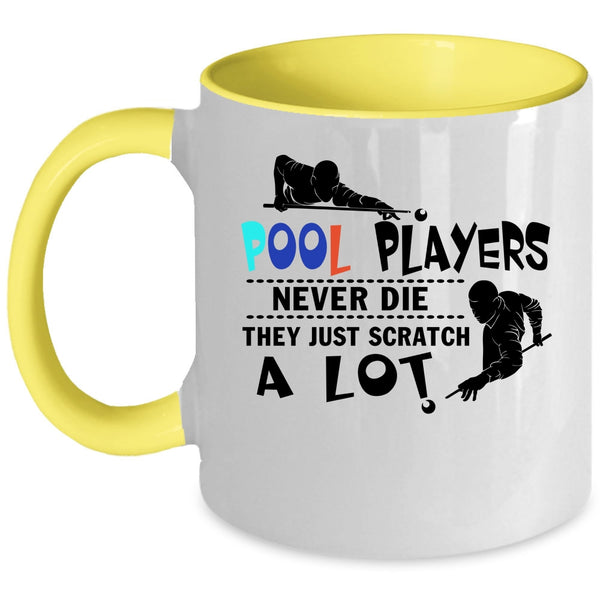Billiard Coffee Mug, Pool Players Accent Mug