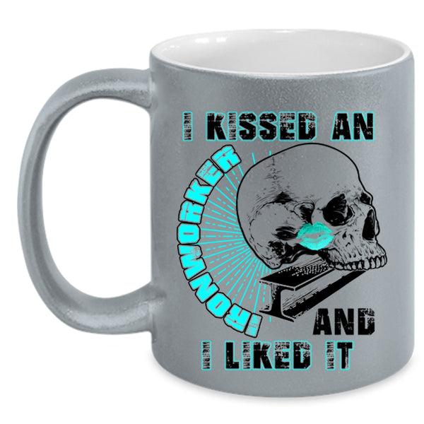 I Love Ironworker Coffee Mug, I Kissed An Ironworker And I Like It Accent Mug