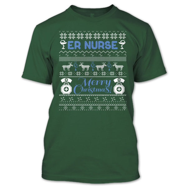 Er Nurse T Shirt, Merry Christmas T Shirt