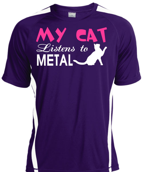 My Cat Listens To Metal T Shirt, My Pets T Shirt, I Love My Cat T Shirt