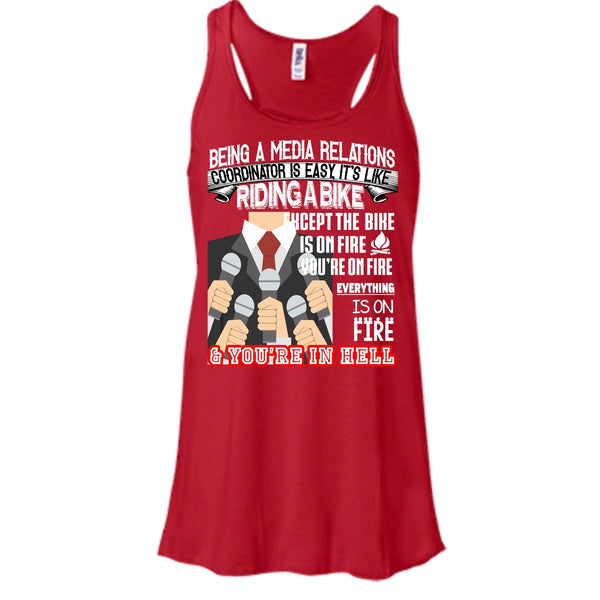 Being A Media Relations T Shirt, It’s Like Riding A Bike T Shirt, Cool T Shirt