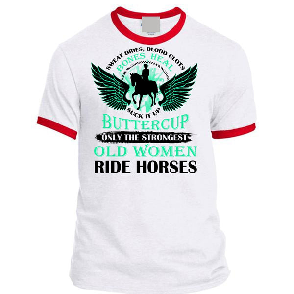 Only The Strongest Old Women Ride Horses T Shirt, Sport T Shirt