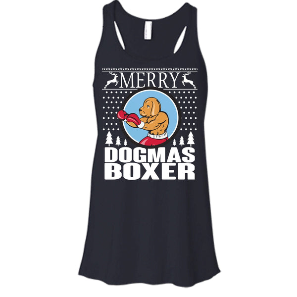 Merry Dogmas Boxer T Shirt, Coolest Merry Christmas T Shirt, Cool T Shirt