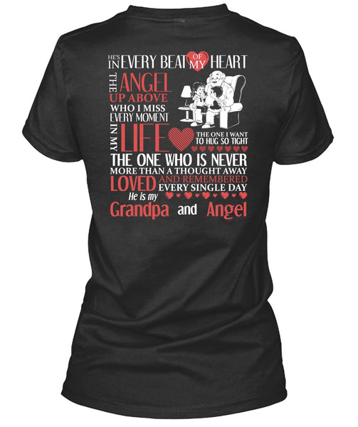 Grandpa And Angel T Shirt, Beat Of My Heart T Shirt