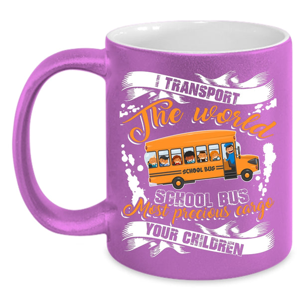 Cool School Bus Coffee Mug, Funny Gift For Bus Driver Coffee Cup