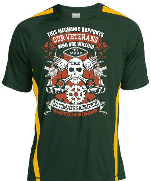 This Mechanic Supports Our Veterans T Shirt, Protect Our Freedom T Shirt, Cool Shirt