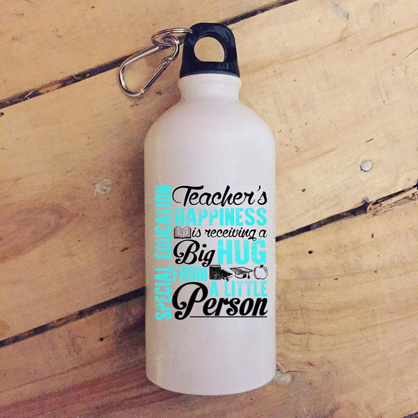 Special Education Teacher's Happiness 20 oz Stainless Steel Bottle,Big Hug Outdoor Sports Water Bottle
