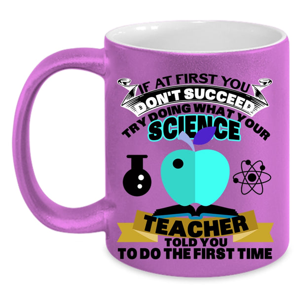 Cool Teacher Coffee Mug, Science Teacher Accent Mug