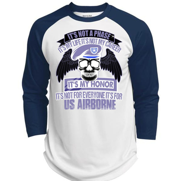 It's For US Airborne T Shirt, I Love Veteran T Shirt, Awesome T-Shirts  (Polyester Game Baseball Jersey)