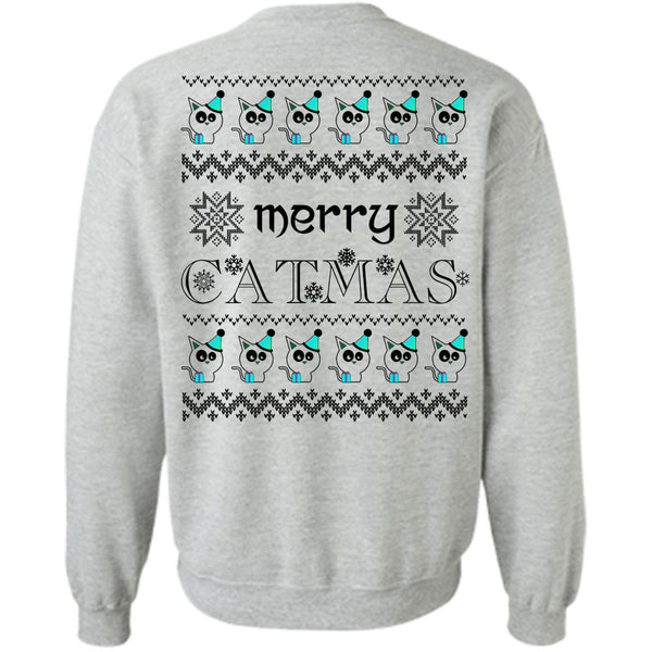 Happy New Year T Shirt, Merry Catmas Sweatshirt