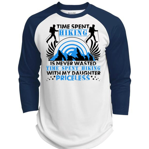 Time Spent Hiking T Shirt, I Love Hiking T Shirt, Awesome T-Shirts  (Polyester Game Baseball Jersey)
