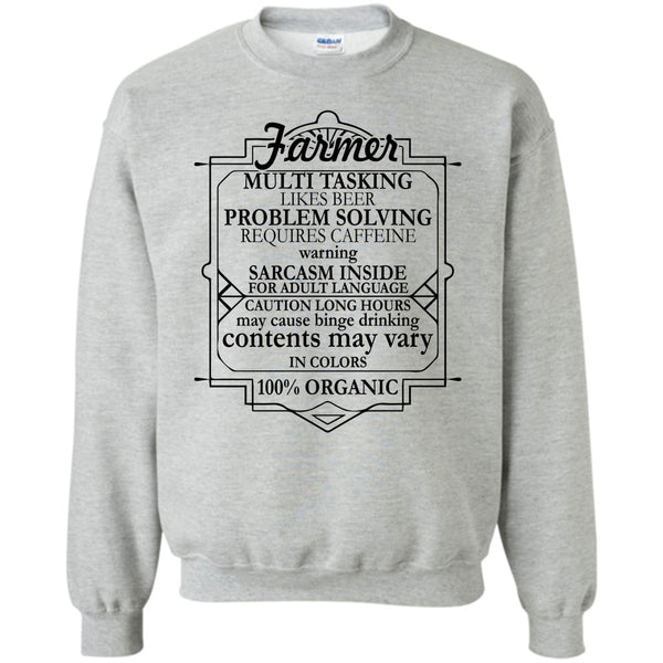 Coolest Farmer T Shirt, Farmer Multi Tasking Sweatshirt