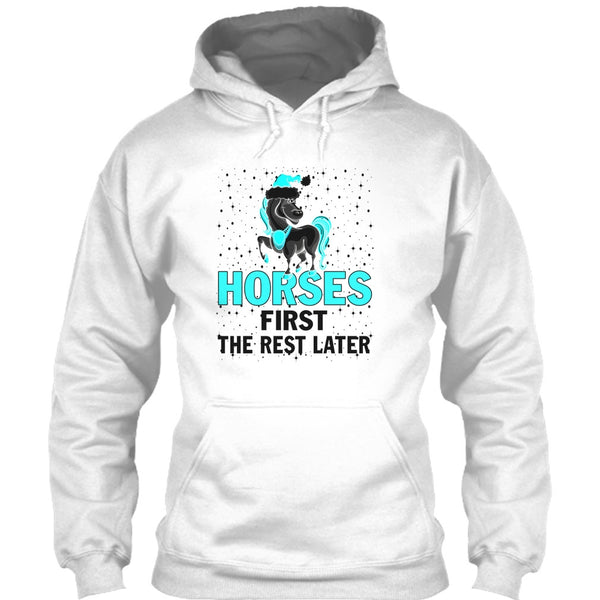 Horses First The Rest Later T Shirt, Equestrian Merry Christmas T Shirt