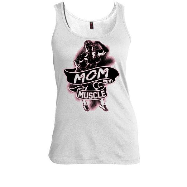 Mom With Muscle T Shirt, Coolest Gymming Tank Top