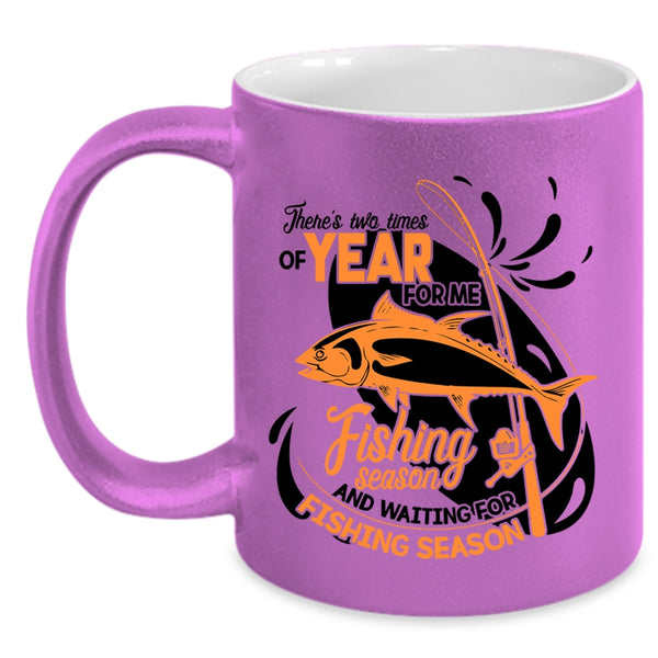 Waiting For Fishing Season Coffee Mug, Fishing Season Accent Mug