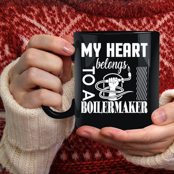 My Heart Belongs To A Boilermaker Coffee Mug, I Love Boilermaker Coffee Cup