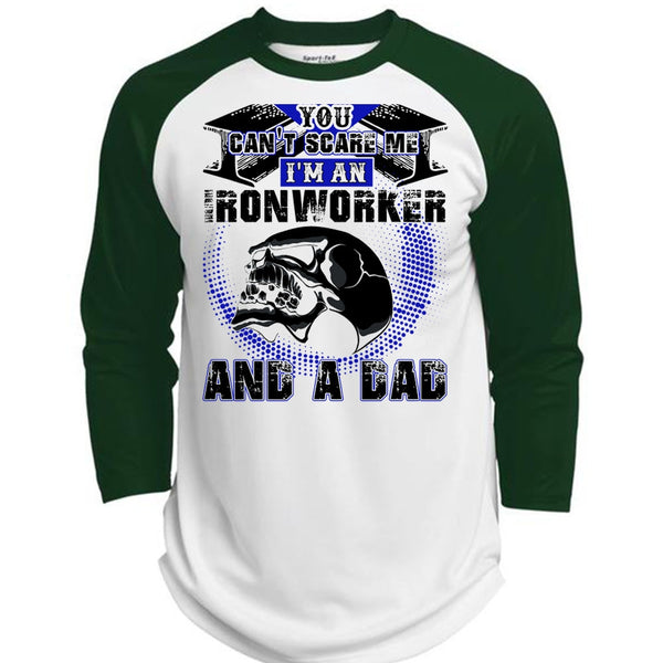 Ironworker And A Dad T Shirt, I Love Ironworker T Shirt, Awesome T-Shirts  (Polyester Game Baseball Jersey)