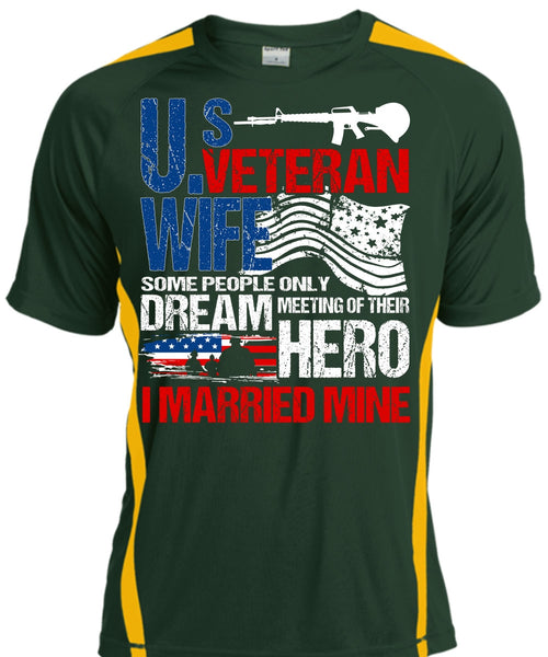 US Veteran Wife T Shirt, I Married Mine T Shirt, Cool Shirt
