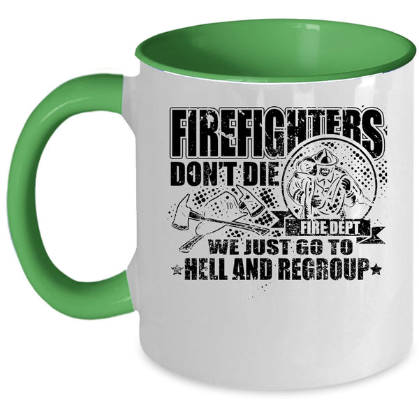 Cool Gift For Firefighter Coffee Mug, Firefighters Accent Mug