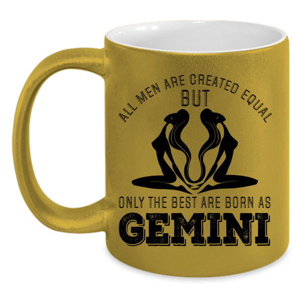 Gift For Dad Coffee Mug, The Best Men Are Born As Gemini Accent Mug