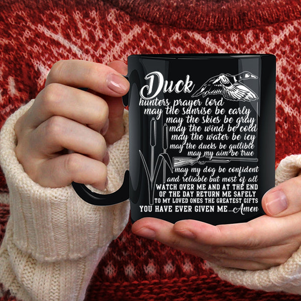 Duck Hunter Prayer Coffee Mug, Funny Duck Hunting Coffee Cup