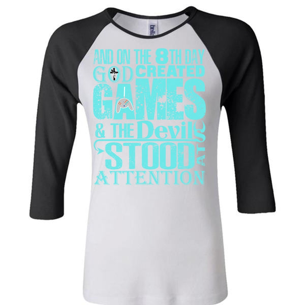 God Created Games T Shirt, I Love Gaming T Shirt, Awesome T-Shirts