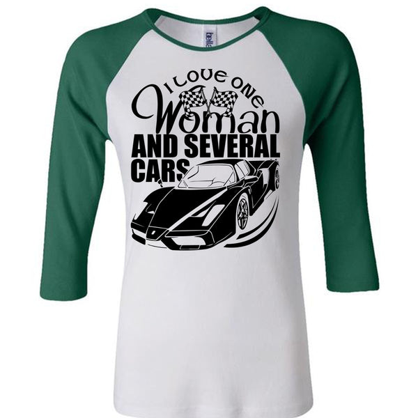 I Love One Woman And Several Cars T Shirt, I Love Car T Shirt, Awesome T-Shirts