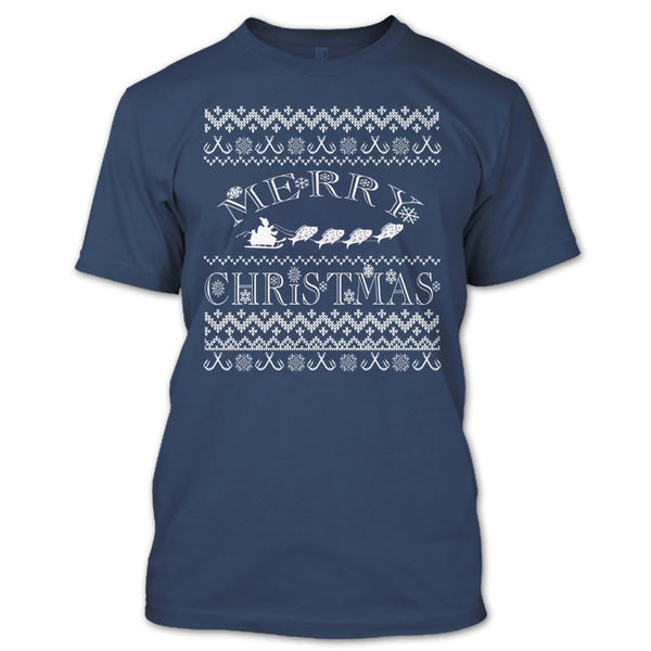 Merry Christmas T Shirt, Coolest Fishing T Shirt