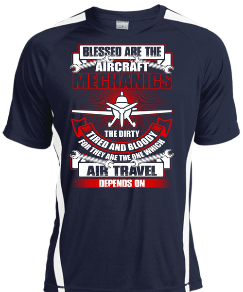 Blessed Are The Aircraft Mechanics T Shirt, Air Travel T Shirt, Cool Shirt