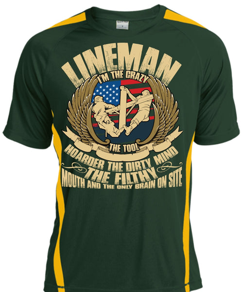 Lineman I'm The Crazy The Tools T Shirt, Being A Lineman T Shirt, Cool Shirt