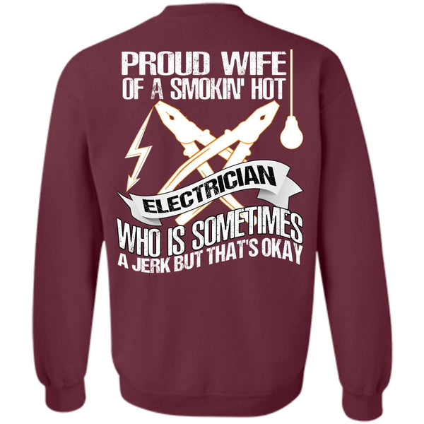 Smoking Hot Electrician T Shirt, I Love Electrician Sweatshirt