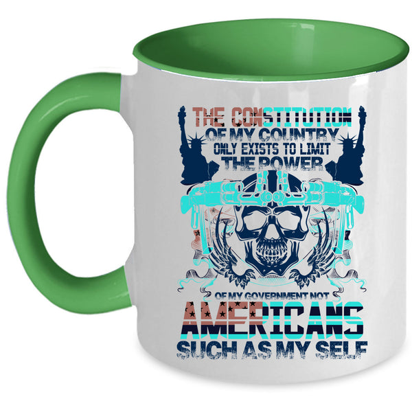 Awesome American Coffee Mug, The Constitution Of My Country Accent Mug