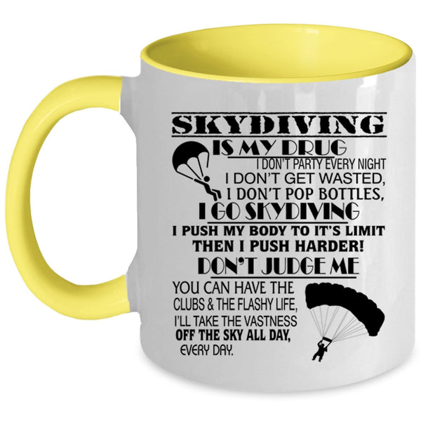 I Go Skydiving Coffee Mug, I Love Skydiving Accent Mug