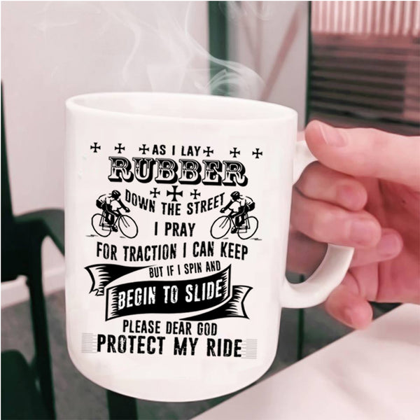 Cool Gift For My Son Coffee Mug, Protect My Ride Cup