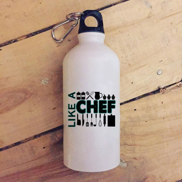 Like A Chef 20 oz Stainless Steel Bottle,Awesome Gift For Cook Outdoor Sports Water Bottle