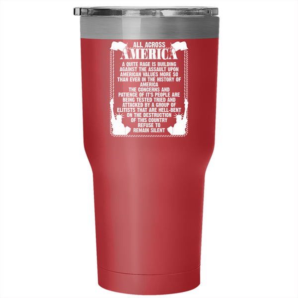 All Acrross America Tumbler 30 oz Stainless Steel, Cool Gift For My Friends Travel Mug