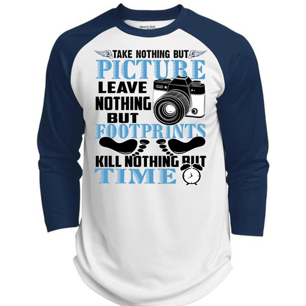 Picture Leave Nothing T Shirt, I Love Photographer T Shirt, Awesome T-Shirts  (Polyester Game Baseball Jersey)