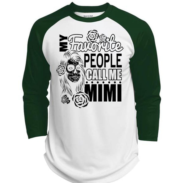 My Favorite People Call Me Mimi T Shirt, I Love Mom T Shirt, Awesome T-Shirts  (Polyester Game Baseball Jersey)