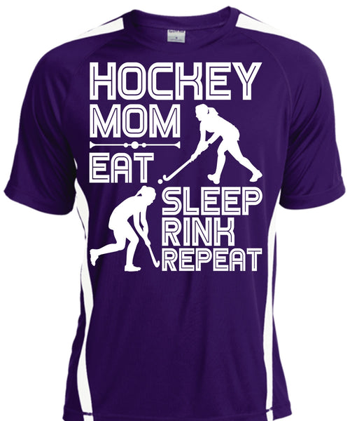 Hockey Mom Eat Sleep Rink Repeat T Shirt, Being A Hockey Mom T Shirt, Cool Shirt