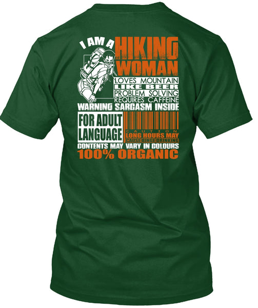 I Am A Hiking Woman T Shirt, Loves Mountain T Shirt