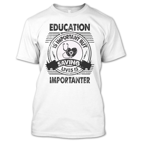 A black t-shirt with the shopify logo