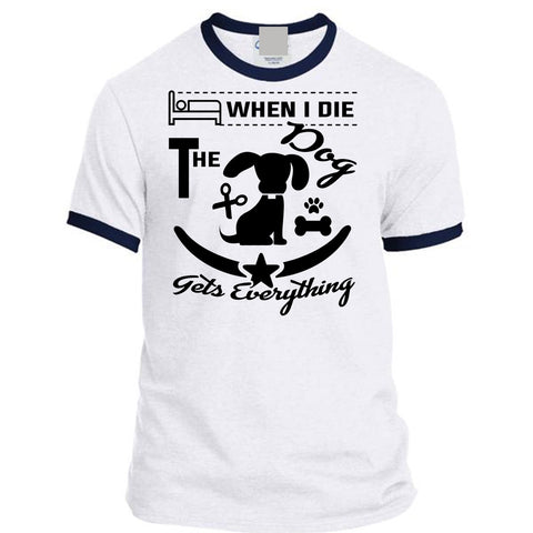 A black t-shirt with the shopify logo