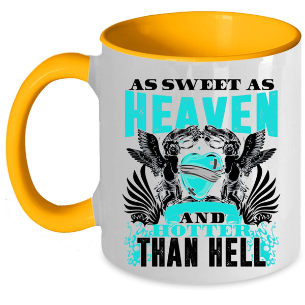 Hotter Than Hell Coffee Mug, As Sweet As Heaven Accent Mug