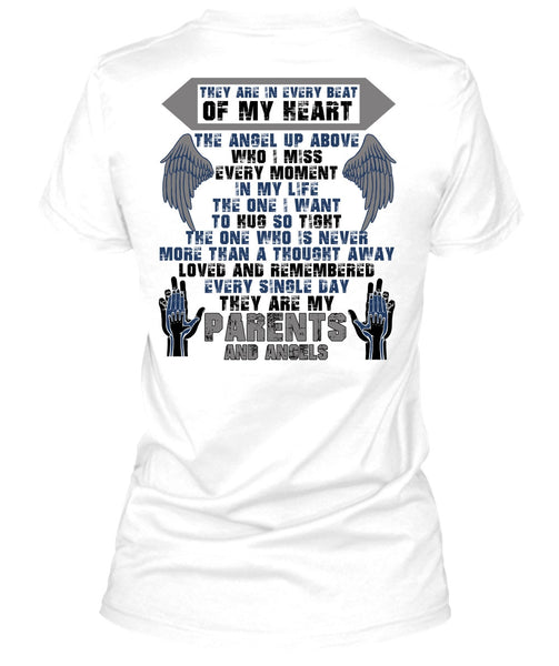 They Are My Parents And Angels T Shirt, I Love Mom T Shirt