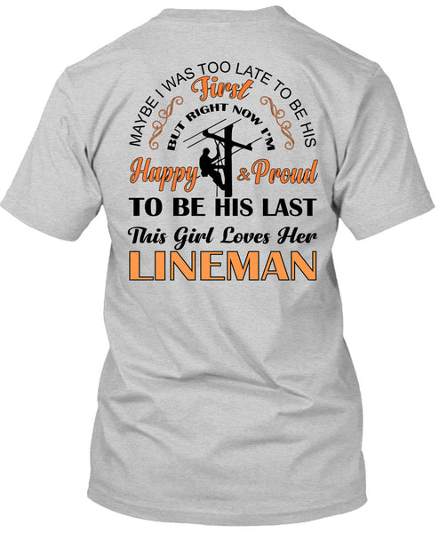 This Girl Loves Her Lineman T Shirt, My Job T Shirt